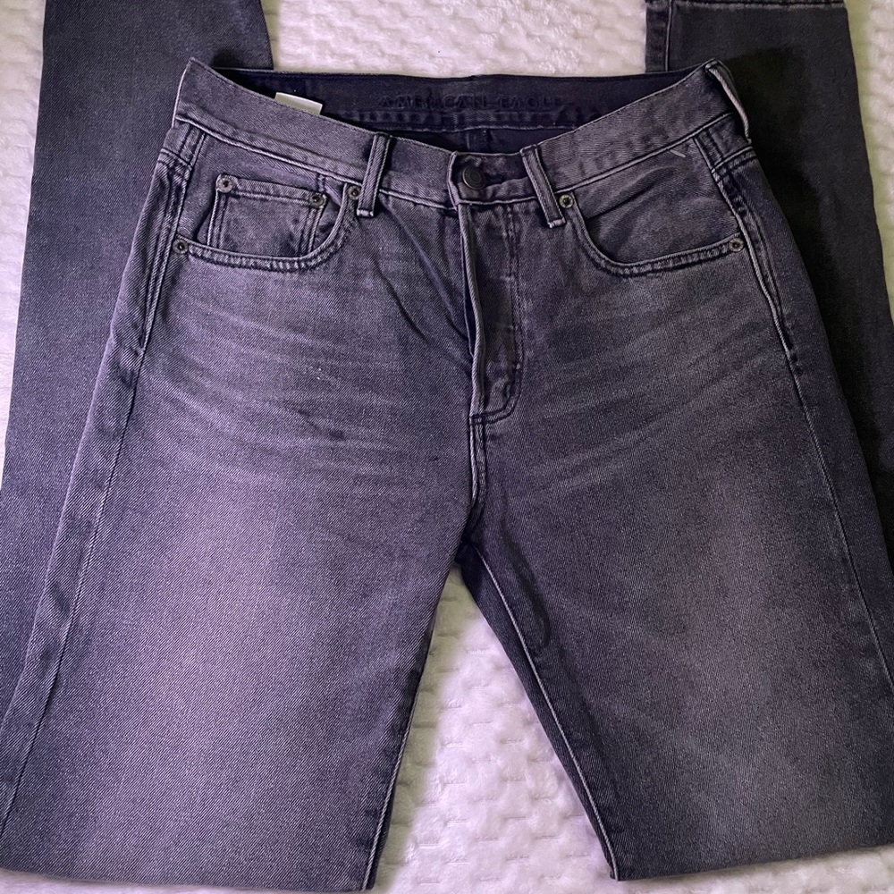 American Eagle Outfitters Women's High Rise Gray Jeans